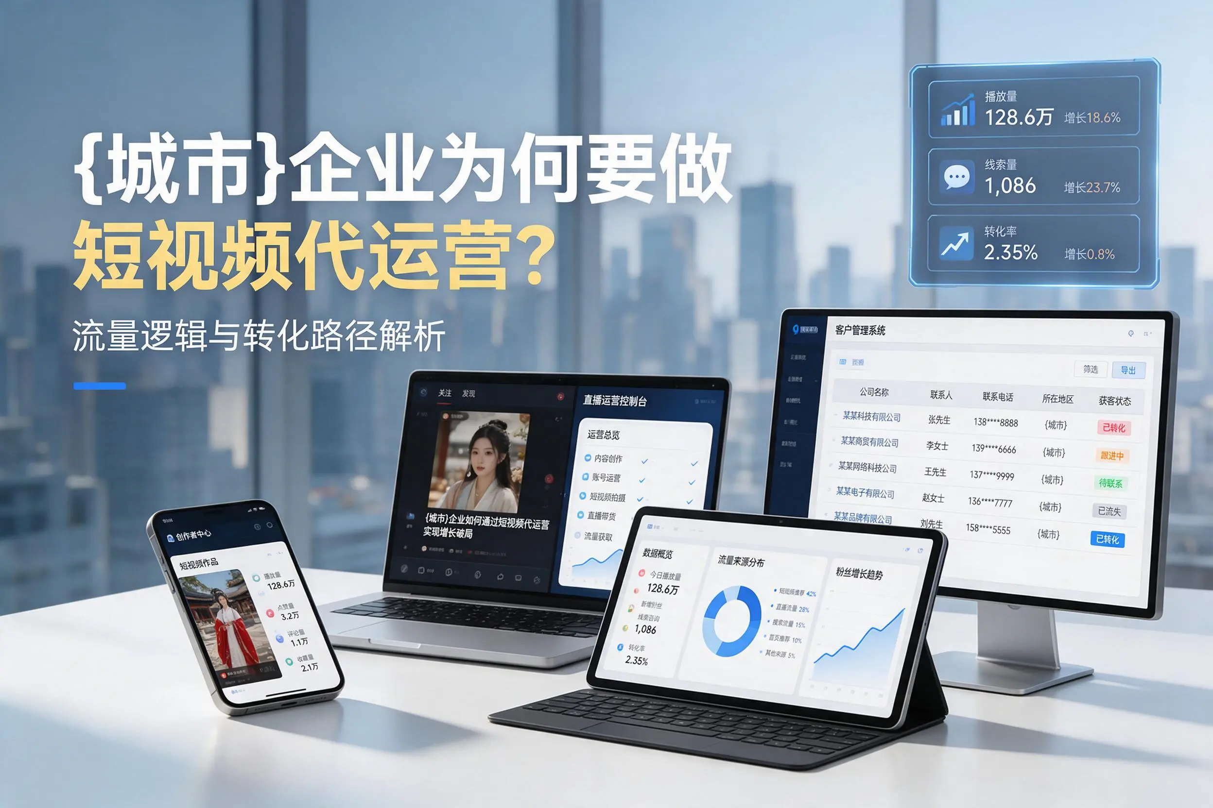 重庆城区企业为何要做短视频代运营？流量逻辑与转化路径解析