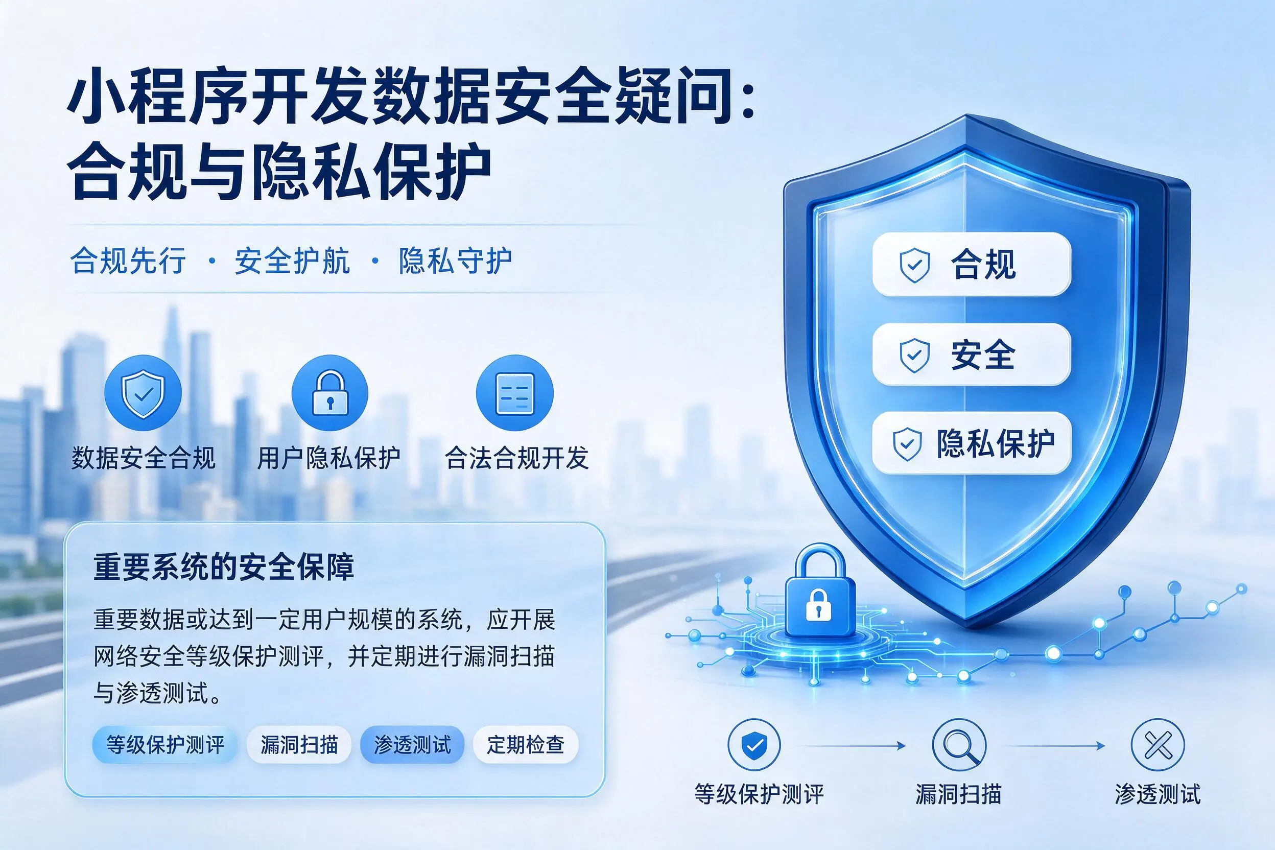 重庆城区小程序开发数据安全疑问：合规与隐私保护