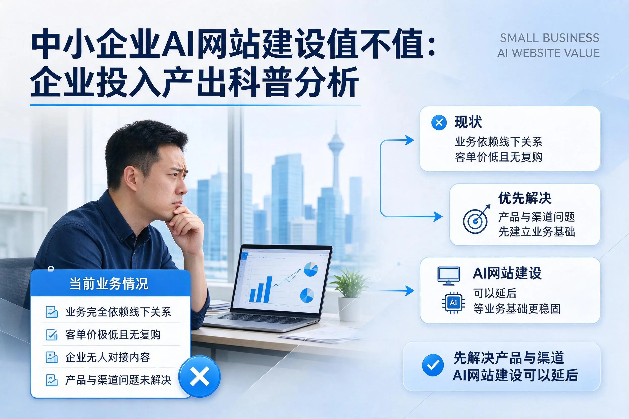 中小企业AI网站建设值不值：重庆城区企业投入产出科普分析